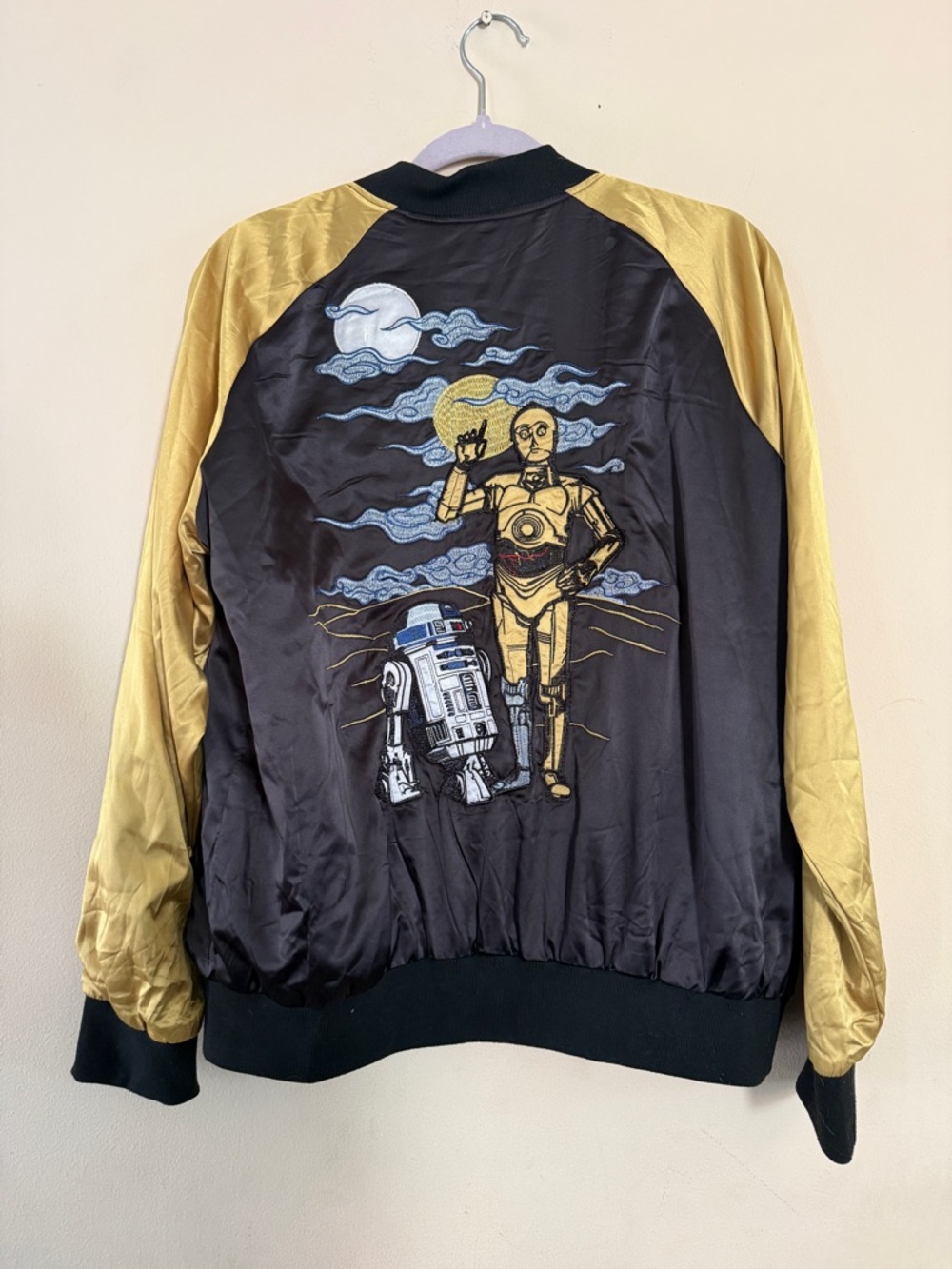 Star Wars Her Universe 40th Anniversary Satin Bomber Embroidered Jacket - Large - Picture 2 of 12